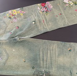 Evolution Begins Guardian of Eden embroidered denim jeans size S new