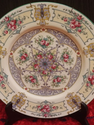 Royal Worcester vintage wall plate 1933, large 27.5 cm, like new