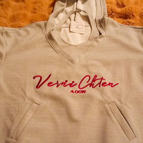 Hooded Sweatshirt New XL Gray With Embroidered Logo