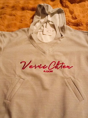 Hooded Sweatshirt New XL Gray With Embroidered Logo