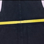 Women's salopette like new, extra small, black cotton