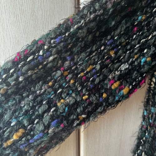 Wool coat with fringes new, colorful, one size