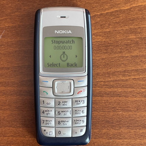 Nokia 1110i phone used, with charger and good battery