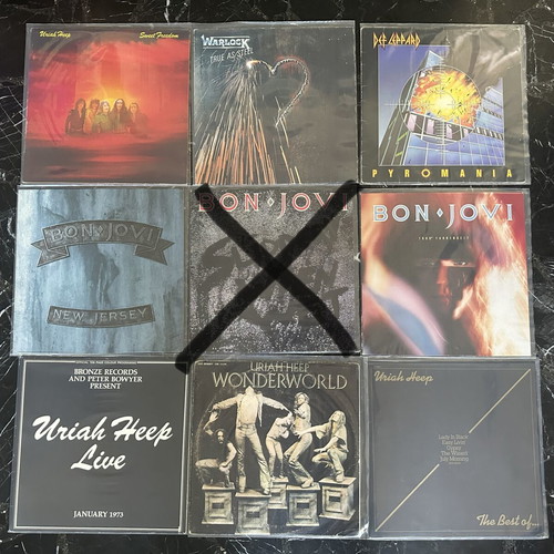 Hardrock Records collection, rock genre