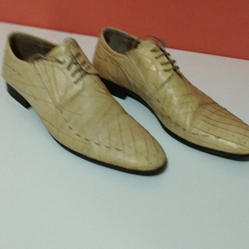 Leather shoes beige scarponi like new, size 42