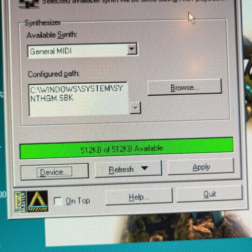 Creative Sound Blaster AWE64 ISA sound card used, CT4500, 1997, retro