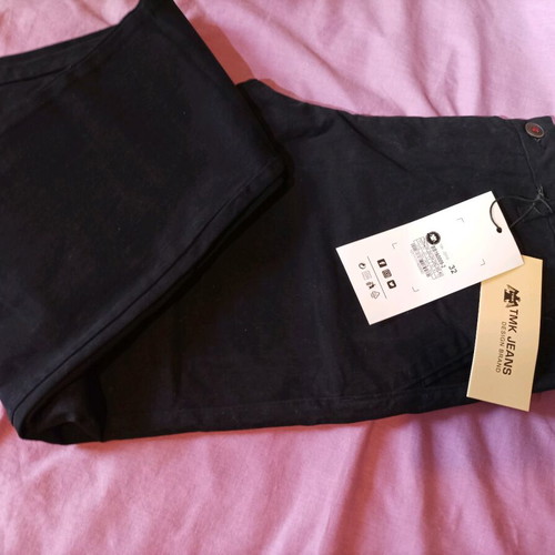Chino pants new, black, size 32 with zipper