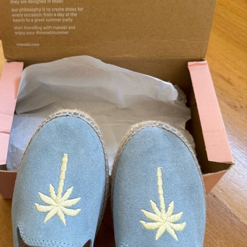 Manebi espadrilles size 37 like new, multicolor