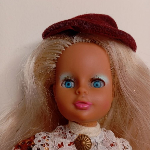Bebibo Doll B' Period used with authentic Saloon dress