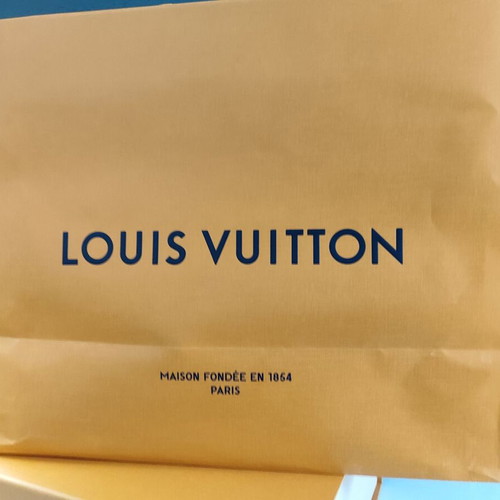 Louis Vuitton empty gift box and paper bag used