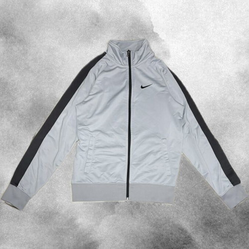 Nike Track Jacket gray with black stripes like new