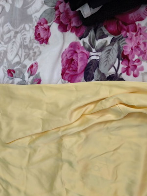 Mini dress backless new, yellow, size S