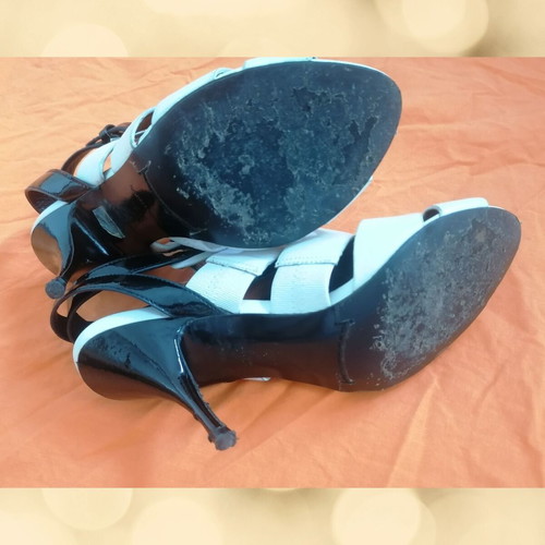Karen Millen leather pumps used, black and white, size 37 EU