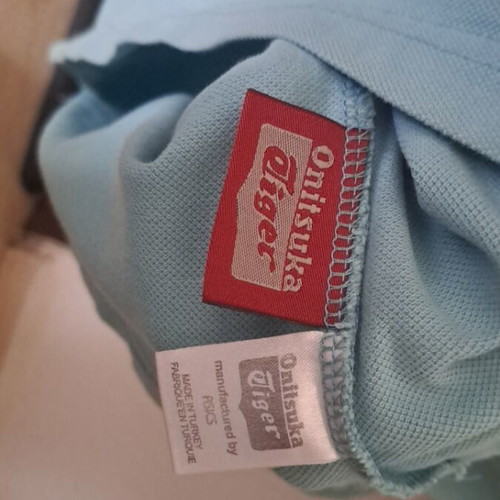 Onitsuka Tiger Polo Shirt L used, turquoise