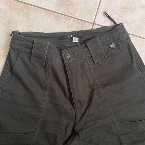 A.L.E. dark brown pants used, lightly worn, size S