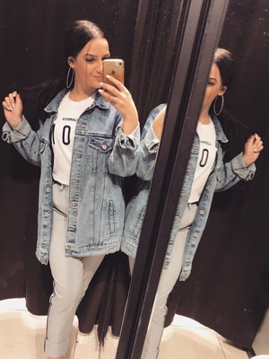 BSK Denim ζακέτα oversized