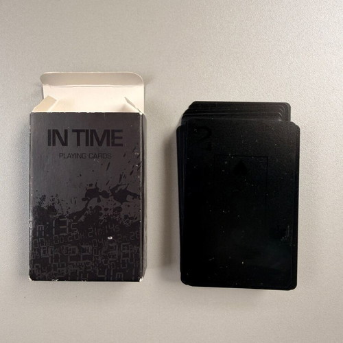 Black playing cards new from the movie In Time