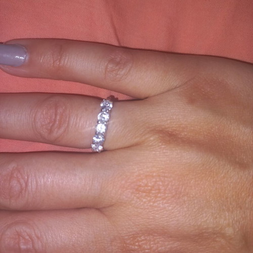 Silver ring with stones like new