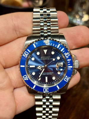 Seiko mode GMT 2 αυτόματα μπλε