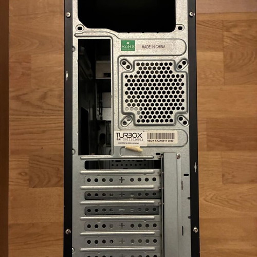 ATX computer case used, no visible marks