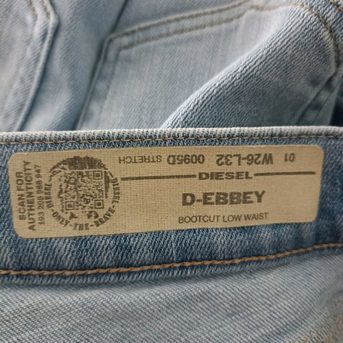 Diesel Bootcut and Flare jeans used, size 26, blue