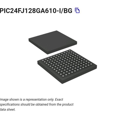 PIC24FJ128GA610-I/BG pack of 2 new, sealed components