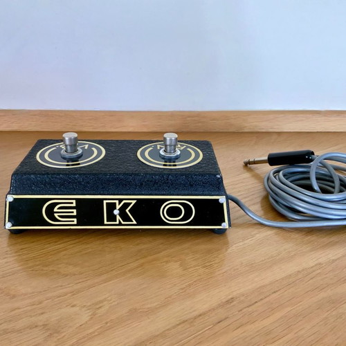 EKO Riv. + Vib. vintage double button used for electric guitar amplifier