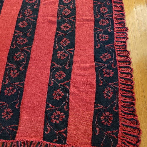 Handmade wool blanket like new 180x240 cm