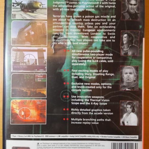 Silent Scope 2: Fatal Judgment PlayStation 2 like new