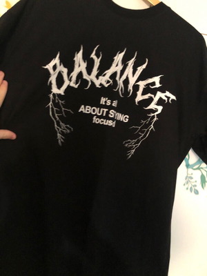 Balance t shirt καινούργιο, μέγεθος L oversized, μαύρο