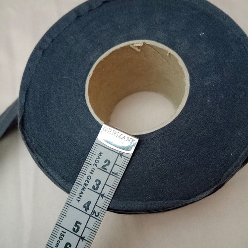Thermoadhesive roll paper black new, 6 cm width