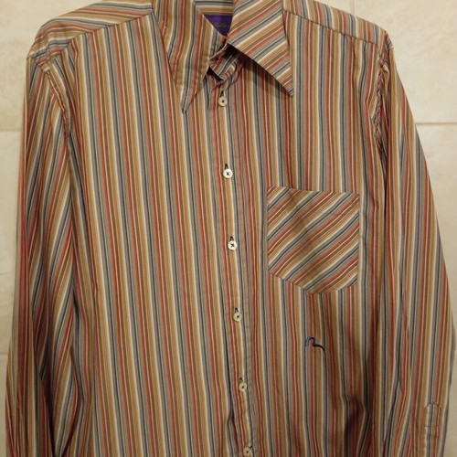 Evisu Deluxe striped shirt size L like new, multicolor