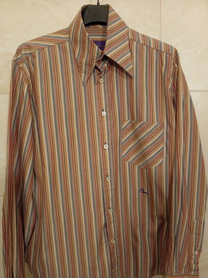Evisu Deluxe striped shirt size L like new, multicolor