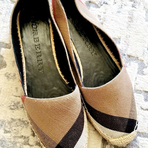 Burberry espadrilles new, size 40, black and beige