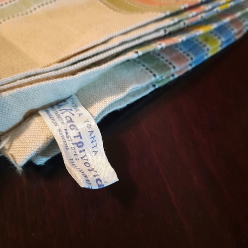 Woven Cretan Tablecloth - dowry items