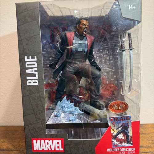 McFarlane Marvel Collection Blade Statue New Red Platinum Edition