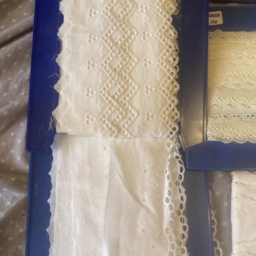 Fabric trims like new, large stock
