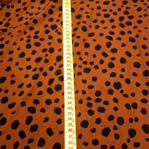 Shein curve line women's blouse like new, camel with black details, size 4XL