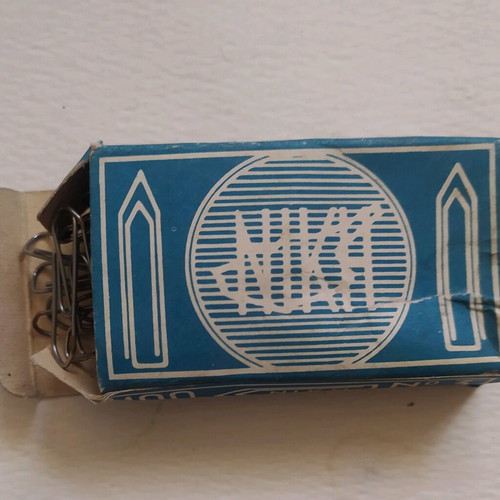 Vintage NIKI Paper Clip Box from Cyprus 60s, like new