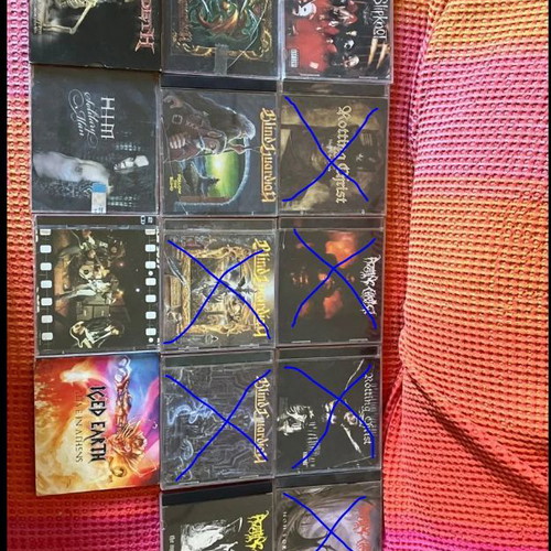 Metal CDs used from metal bands