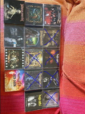 Metal CD μεταχειρισμένα από metal συγκροτήματα