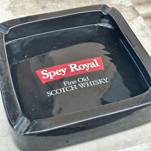 Spey Royal Fine Old Scotch Whisky Ceramic Ashtray used