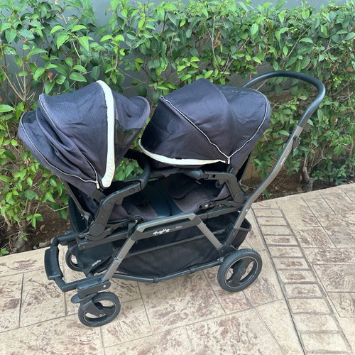Peg Perego Duette Piroet Twin Stroller used, reversible seats