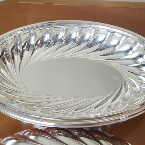 Silver-plated Fruit Bowl Cassetti Firenze 871 FI • Vintage Bell Cloche • 32x23cm • Display Condition