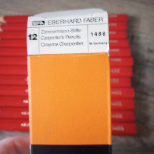 Faber 1486 carpenter pencils new, pack of 12 rare
