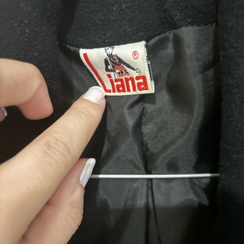 Women's coat used, black, size L
