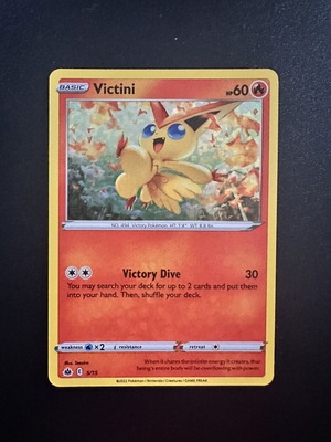 Victini McDonalds 2022 Holo Pokemon card used