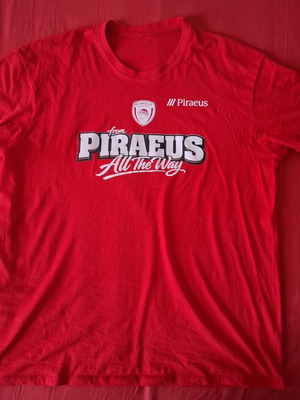 T shirt Olympiacos EuroLeague basketball new XL