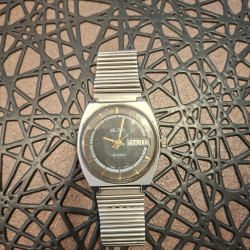 Slava automatic movement watch used, men's