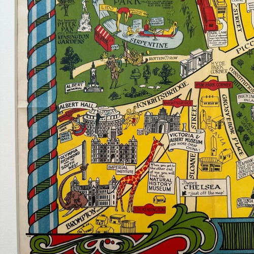The New Pictorial Map of London 1934 like new by Geographia Ltd